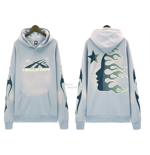 24s designer heren hellstar hoodies met capuchon designer grafische hoodie trainingspakken en hellstars broeken straatgraffiti folieprint vintage los huidvriendelijk