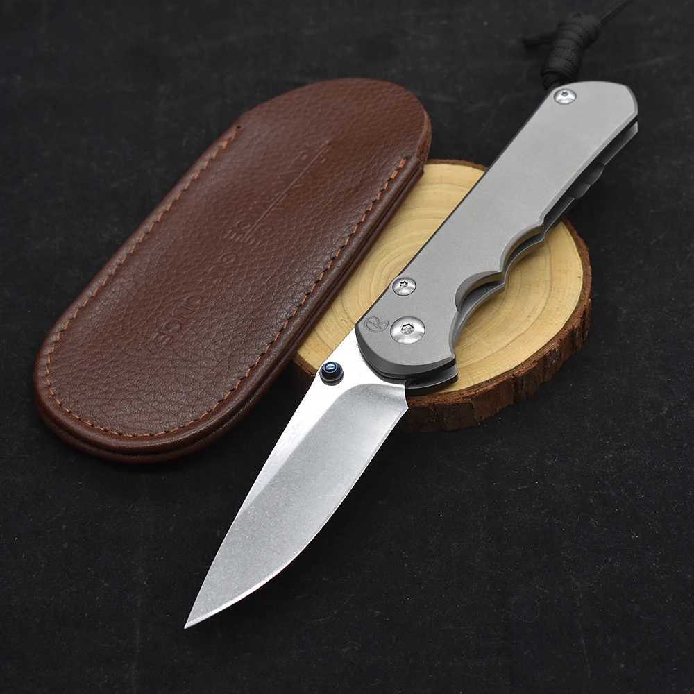 Tactical Knives Chris Reeve CR S35VN Blade Ball Bearing Stone Wash Titanium Alloy Survival Tool Outdoor Camping Knife High Hardness Sharp EDCL2403
