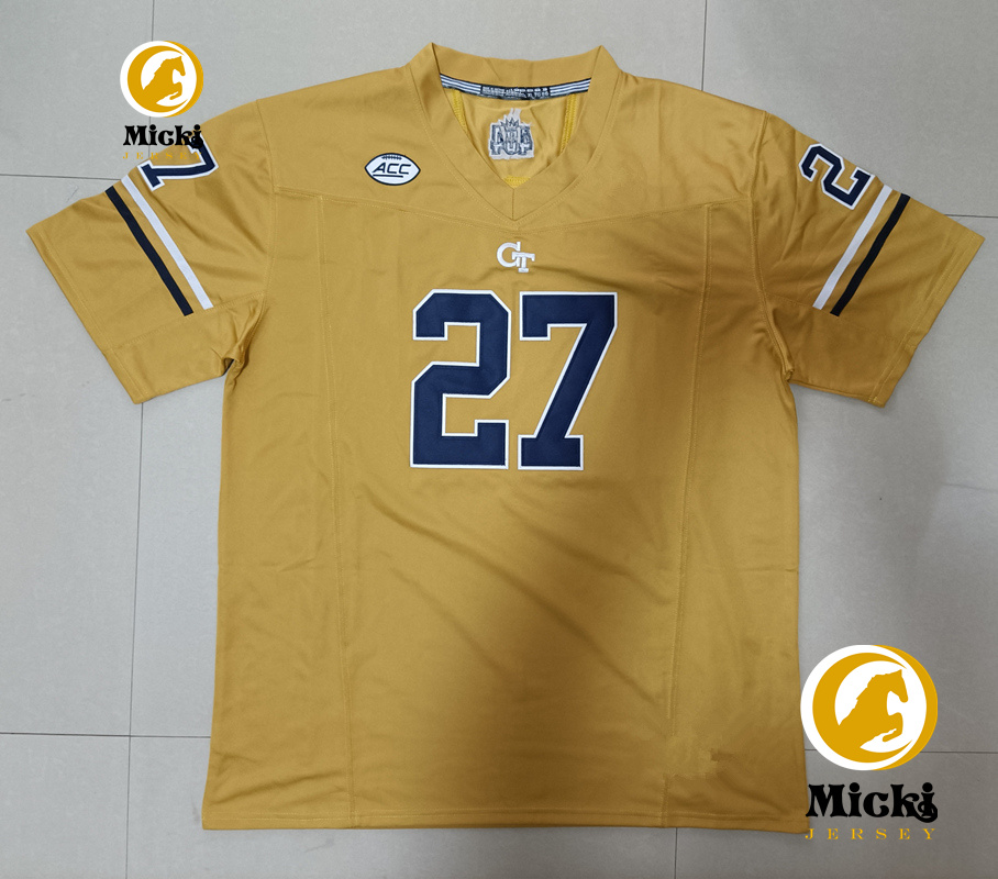 Jamal Haynes Georgia Tech Football Jersey Makius Scott Noah Collins Paula Vaipulu Kyle Kennard Custom Stitched Georgia Tech Yellow Jackets tröjor