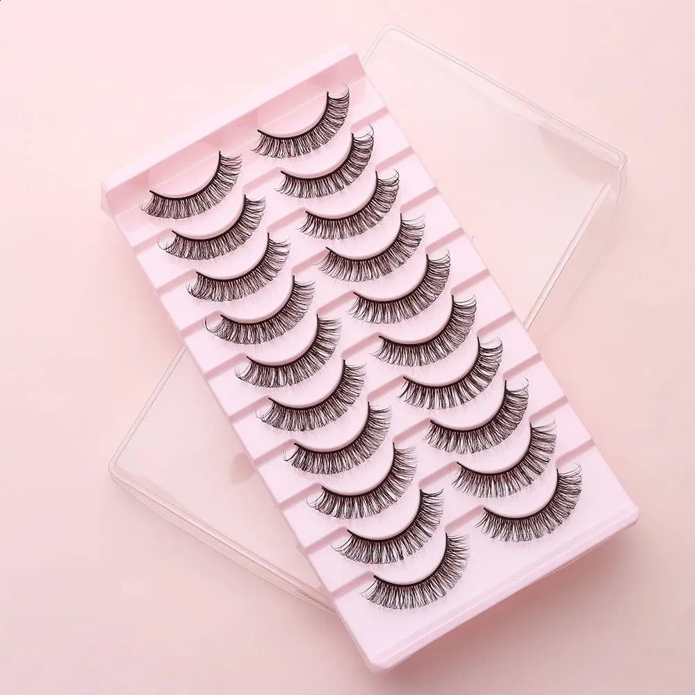 Cils DD Curl 1023mm Volumes russes faux cils 3D vison extensions de cils moelleux réutilisables 240318