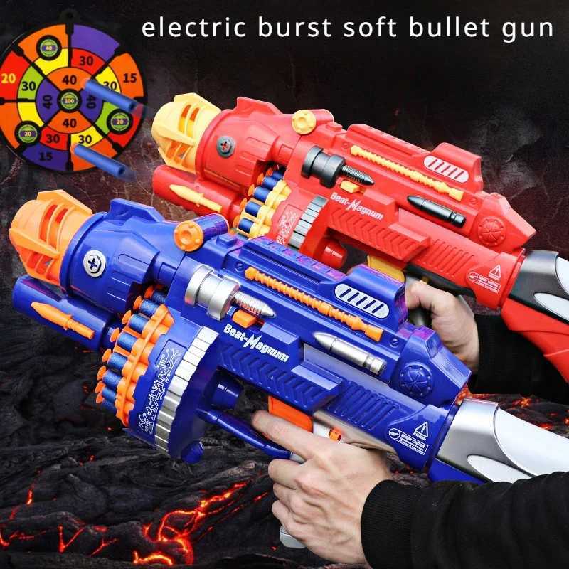 銃のおもちゃの子供用自動ソフト弾丸プラスチックおもちゃ銃キットダーツ用おもちゃピストル長距離ダーツブラスターキッズおもちゃ誕生日giftl2404