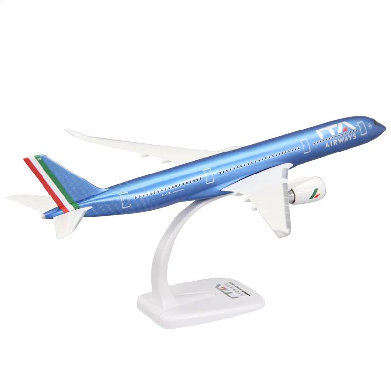 1200 весы A350 A350-900 Италия ITA Airline Самолеты Пластик ABS Сборочный самолет Модель самолета Модель игрушки для коллекции 240307
