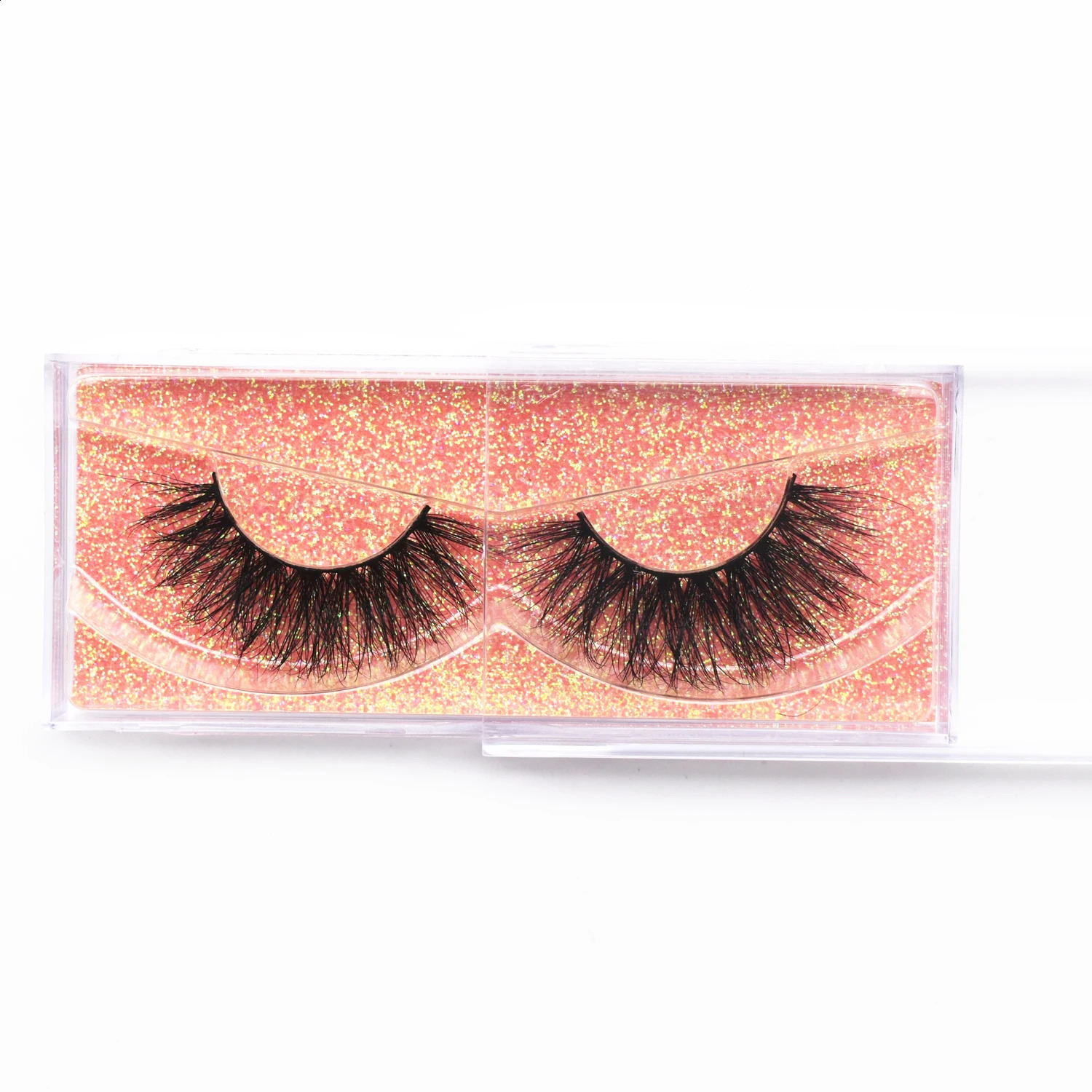 Mink Lashes 3D Eyelashes Fluffy Round False Thick Long Wispy Fake Makeup Extension 240311