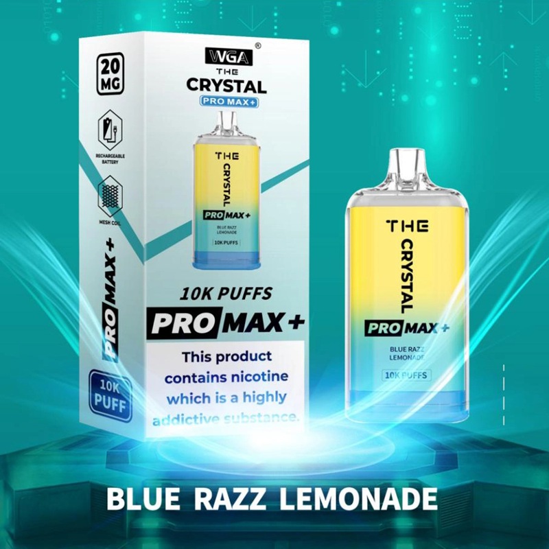 WGA le Crystal Pro Max + 100% Cigarette électronique d'origine 10k 12k 15k Puff 40 FLAVOR