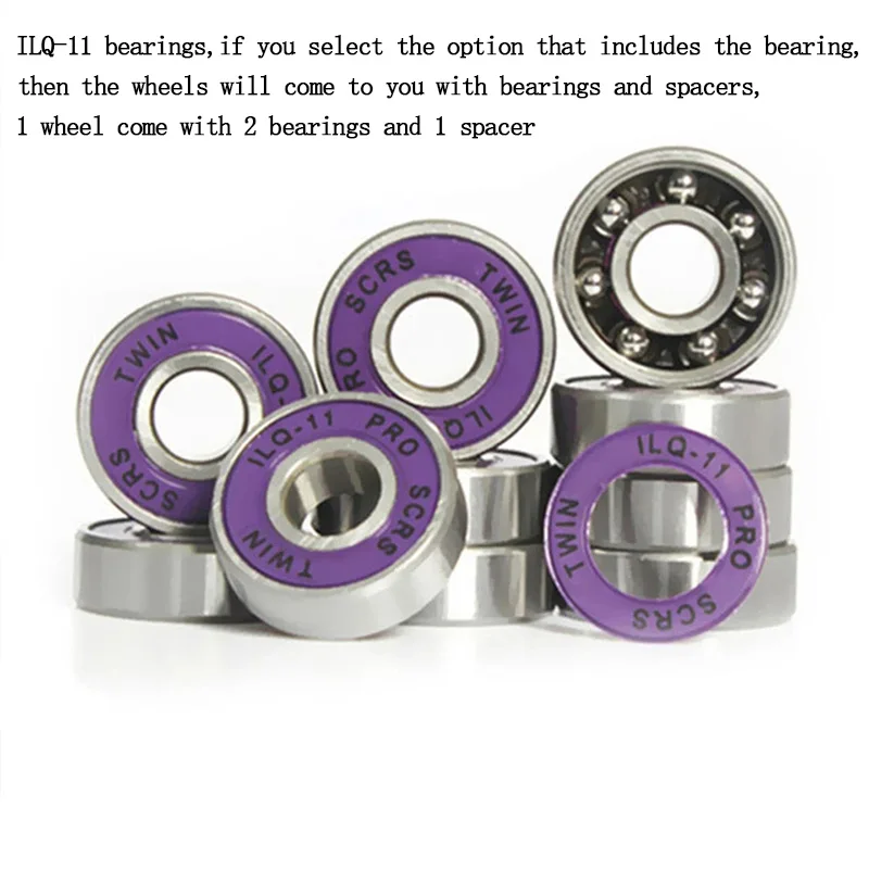 Skor 84mm 85a 8 bitar inline hastighetsskatshjul Hög elastiska däck gratis skridskorulle för racingpatines Japy A127