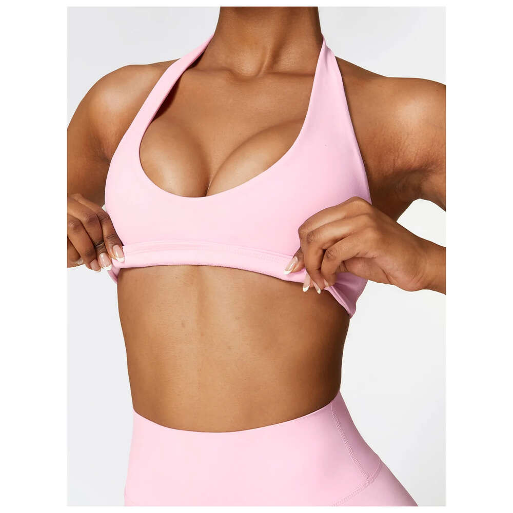 Lu Align Align Lu Citron Halter Sport Entraînement Débardeur Gym Fiess Course Antichoc Élasticité Yoga Soutien-Gorge Stretch Pull Up Gilet Femmes Underwe