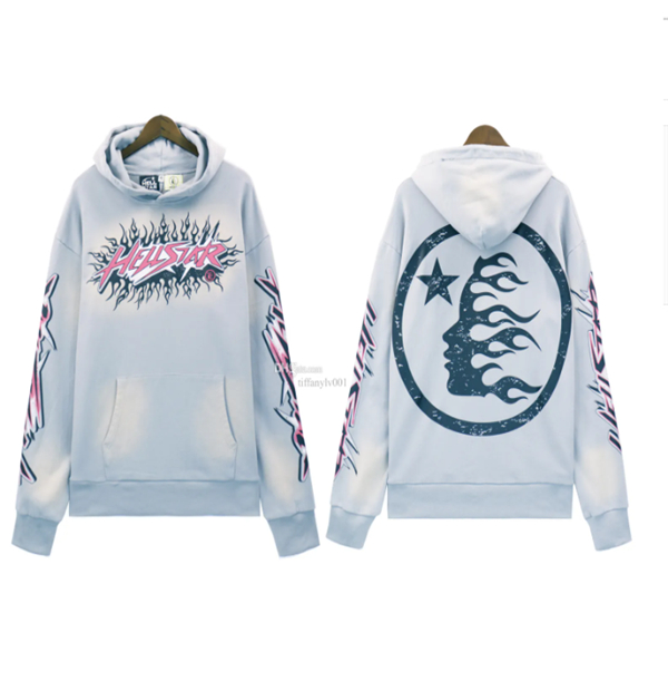 24s designer heren hellstar hoodies met capuchon designer grafische hoodie trainingspakken en hellstars broeken straatgraffiti folieprint vintage los huidvriendelijk