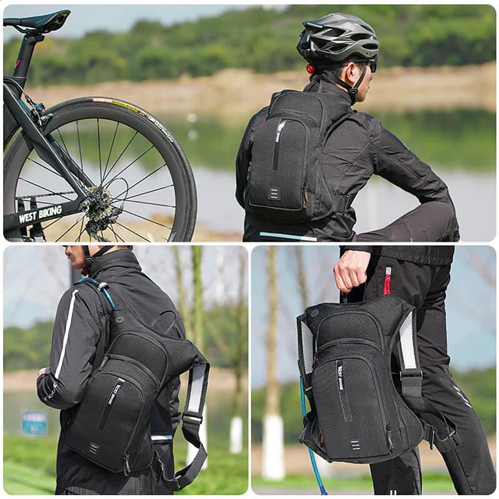 WEST BIKING 10L sac à dos de vélo sac d'hydratation en plein air pour vélo équitation course équipement de Jogging 240312