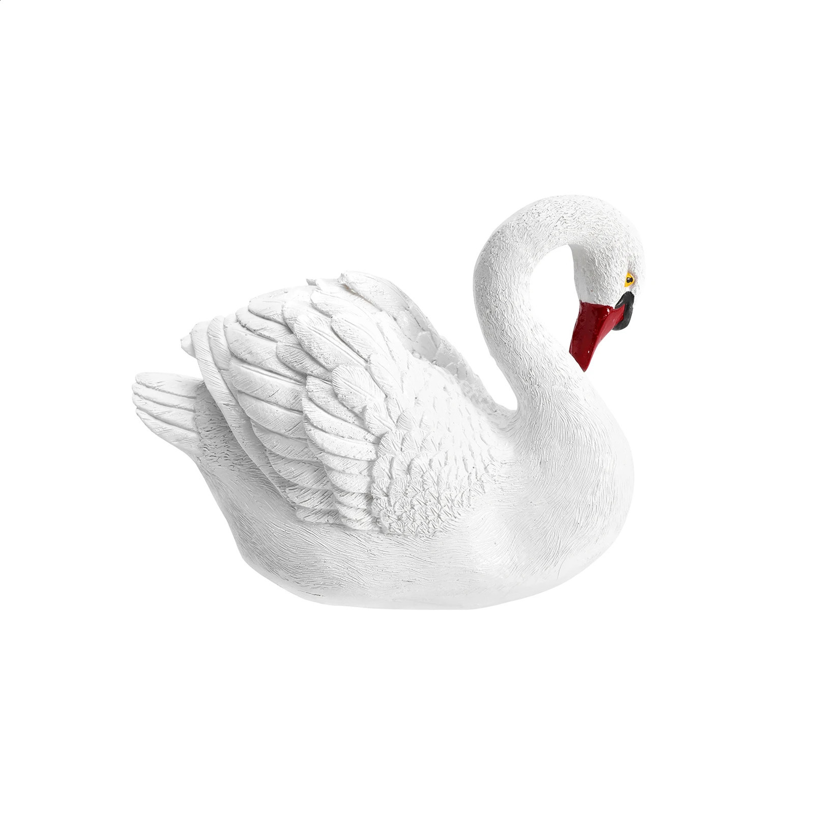 Goose Garden Decoration Figurine Basen Pond Swan Ornament Home Realistic Desin Park Decoys Symulacja posągów pływając 240312