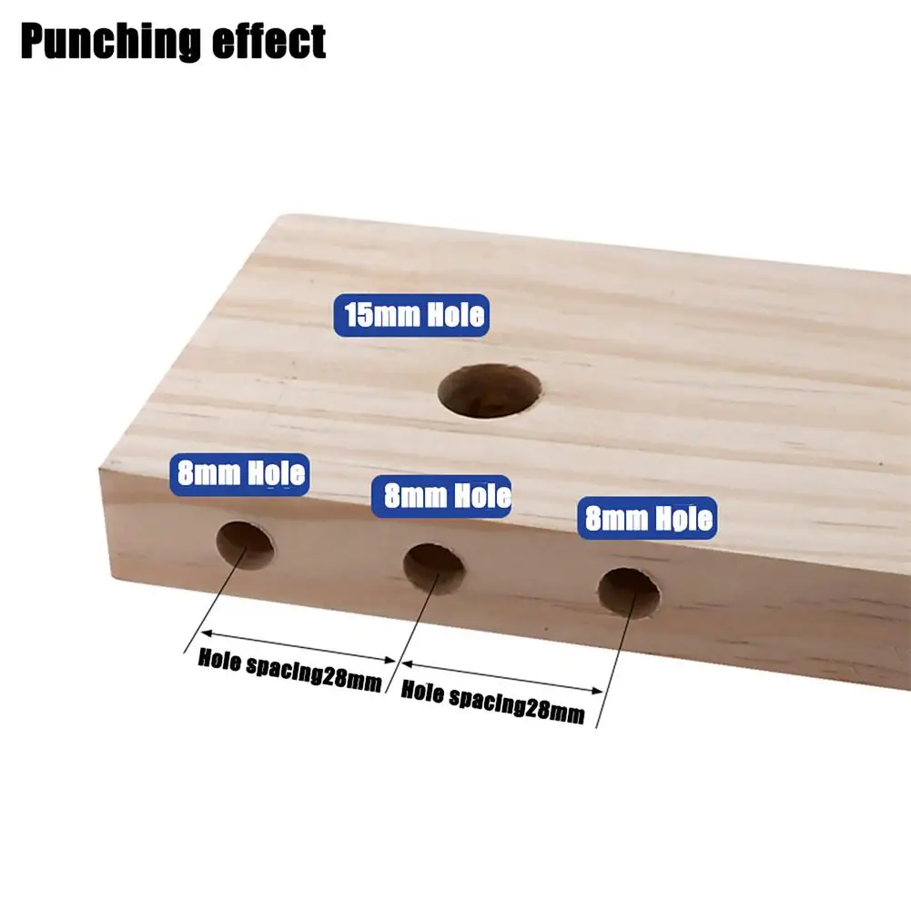 Joiners 10st 3 i 1 träbearbetningshål borrpunch positioner guide locator jig snickeri system kit aluminium legering trä fungerande diy verktyg