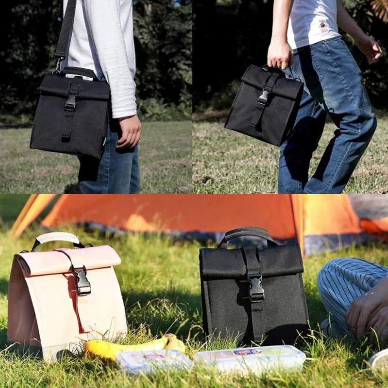 8L 12 Cans Collapsible Cooler Lunch Bag With Strap Sac For Beer Big Insulated Meal Container Picnic for Men Women 240315