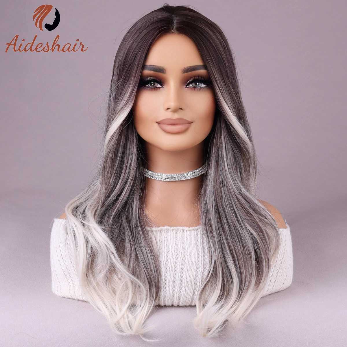 Synthetic Wigs Layered wigs European and American women fashion wigs long straight hair 240328 240327