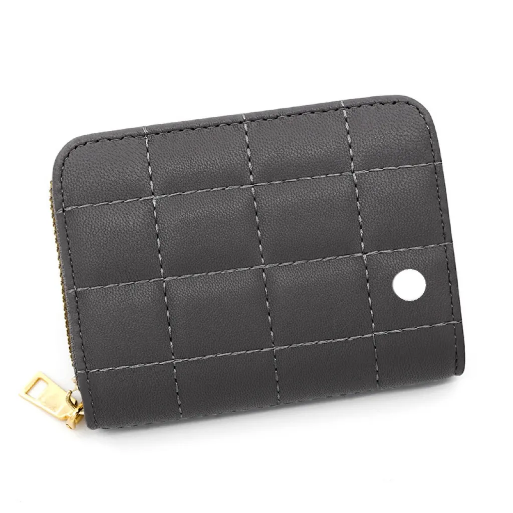 LL Women`s Card Bag PU Card Holder Coin Purse Multi-position Zipper Mini Money Bag K9926