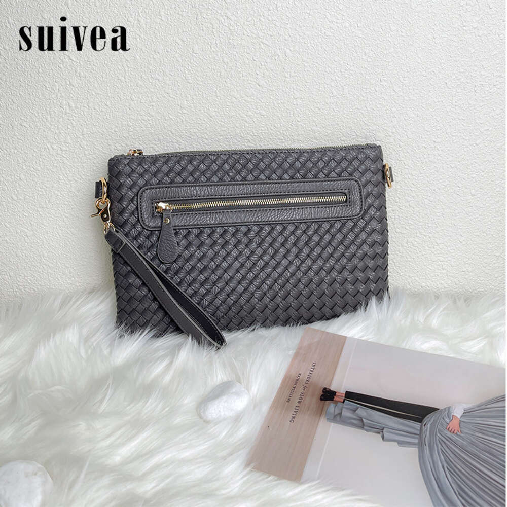 Store High Quality Design Bag Spring New Handmade Woven Korean Edition Trendy Envelope Multi Functional Womens One Shoulder Crossbody