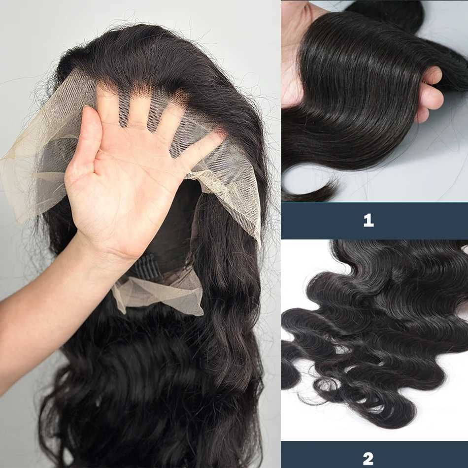 Synthetische Perücken Menschliche Chignons 13x4 HD Spitze Frontal Perücke 13x6 Spitze Echthaar Perücken Für Schwarze Frauen 30 32 Zoll Körper Welle Spitze Front Perücke Brasilianische Haar Perücke 240328 240327