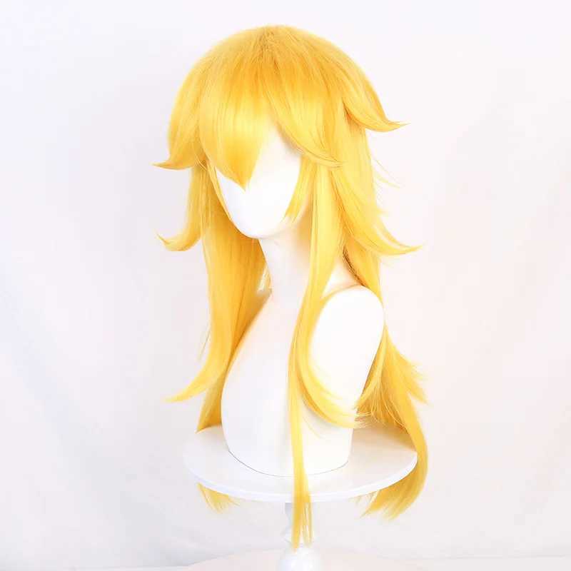 Synthetische Perücken Halloween Damen Prinzessin Peach Cosplay Perücke im Stil von Peach Girl Goldhaar Kostüme 240328 240327