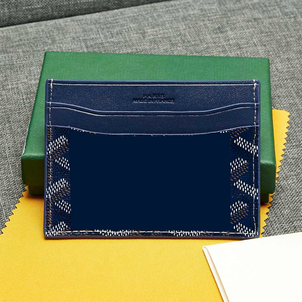 محفظة مصممة محفظة جلدية أصلية ، حامل بطاقة بطاقة ميني ميني رفيعة