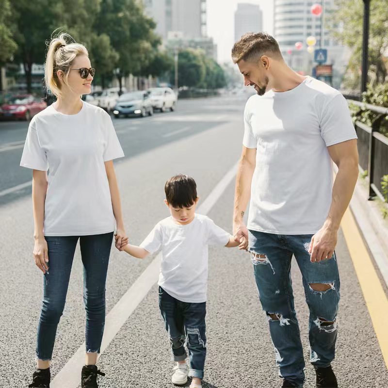 T-shirt blanc et noir personnalisé pour hommes, 100% coton, avec logo imprimé, vente en gros