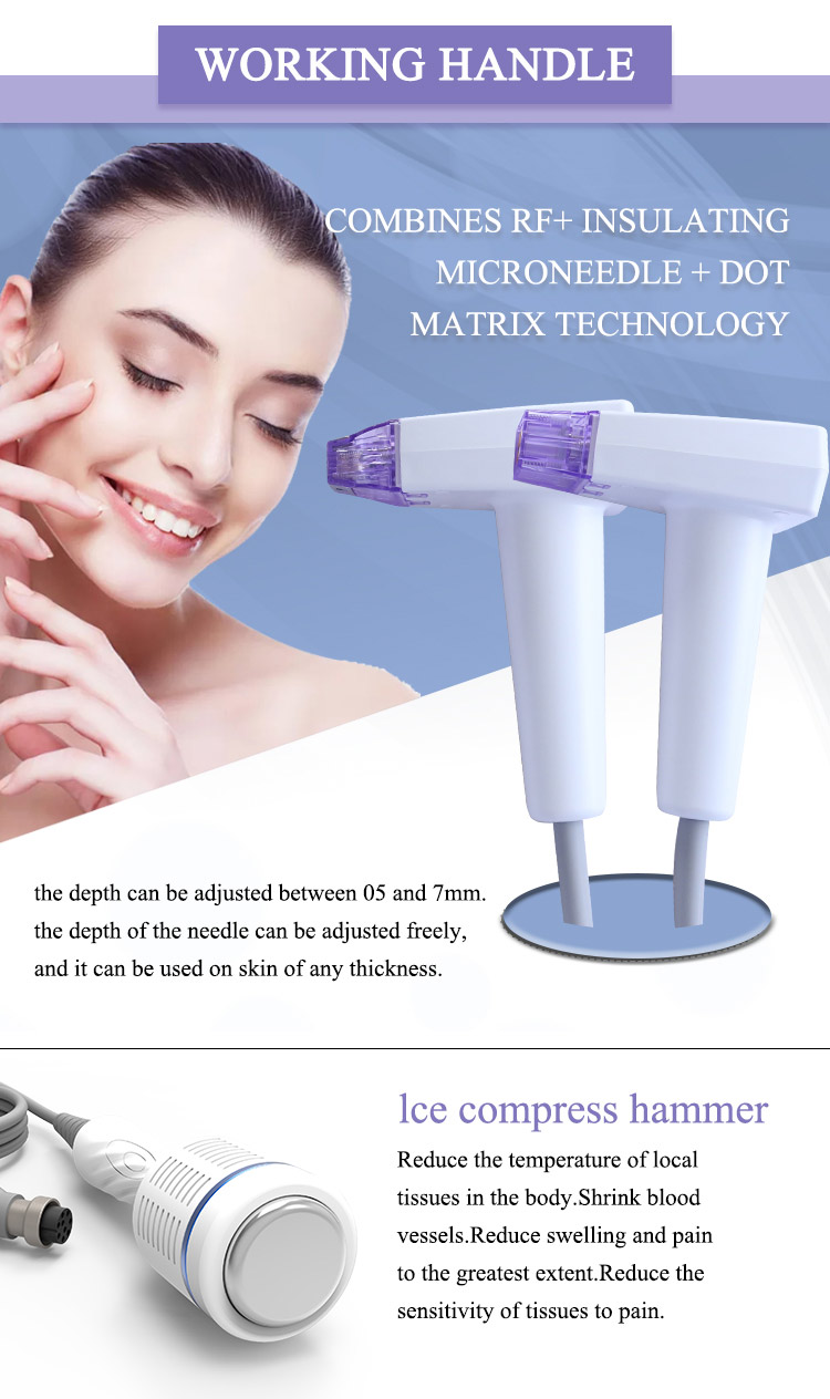 New Design Crystallite Depth 8 Rf Skin Tightening Machine Face Lift Body Slimming Microneedle Stretch Marks Removal Beauty Machine M8 Price