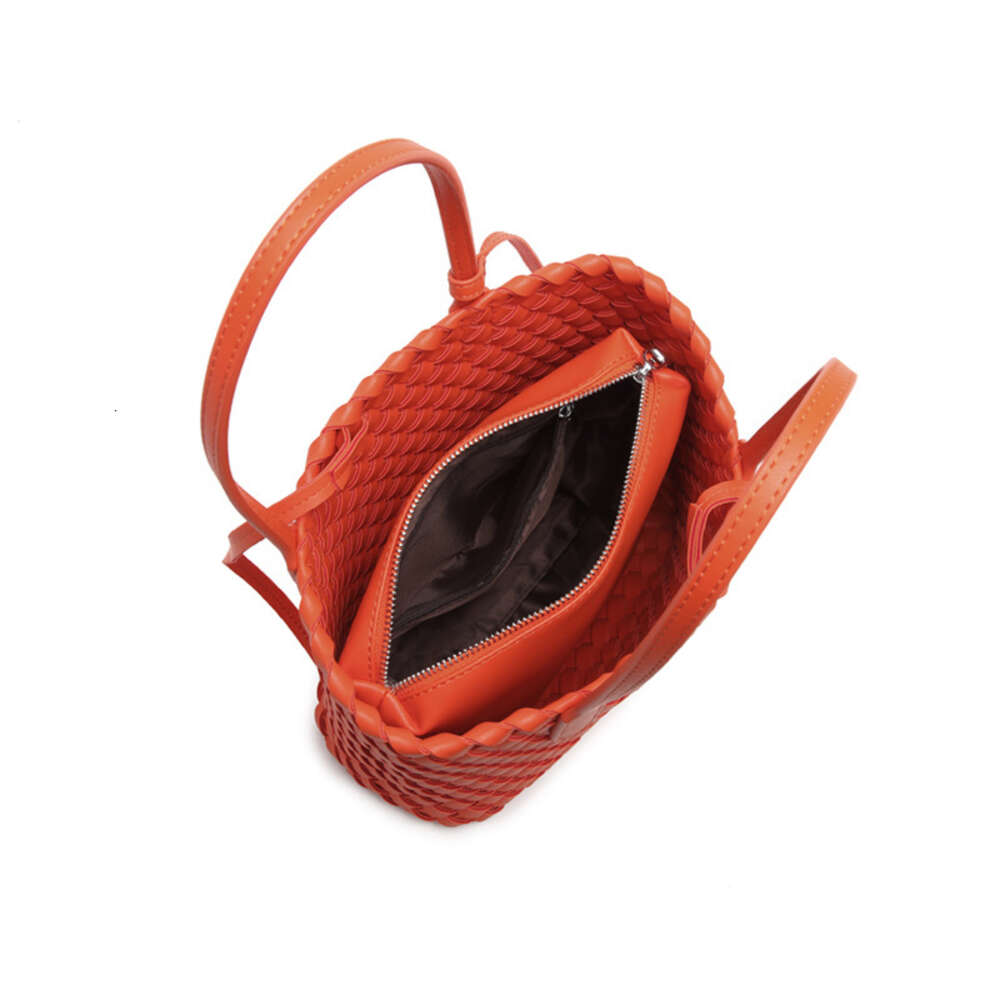 Store High Quality Design Bag Fashion and Casual Three Piece Set Mother Trendy Versatile Handwoven Vegetable Basket Shoulder