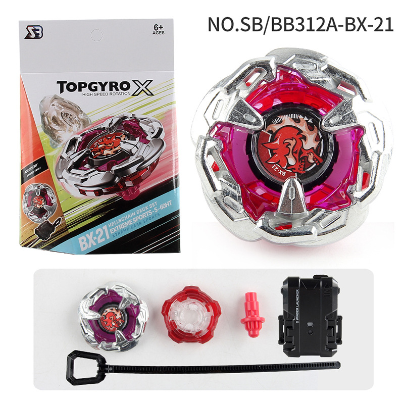 Wholesale B-X TOUPIE BURST BEYBLADE Spinning Top Gyroscope X BX-19-20-21 BX Combat Gyroscope Toy Puller Launcher Box mix style Children Toys