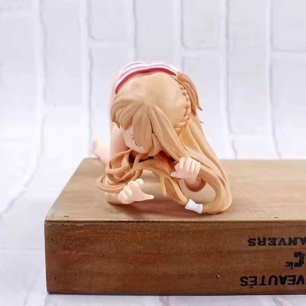 Anime Manga Yuuki Asuna figurki Anime seksowna dziewczyna pozycji lecej figurki Anime zabawki zestawy garaowe uchwyt na telefon komrkowy dekoracja stou 240319