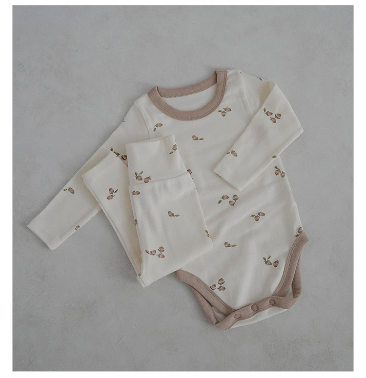 Katoenen outfit lente herfst pasgeboren baby peuter jongens meisjes kleding romper broek babykleding set