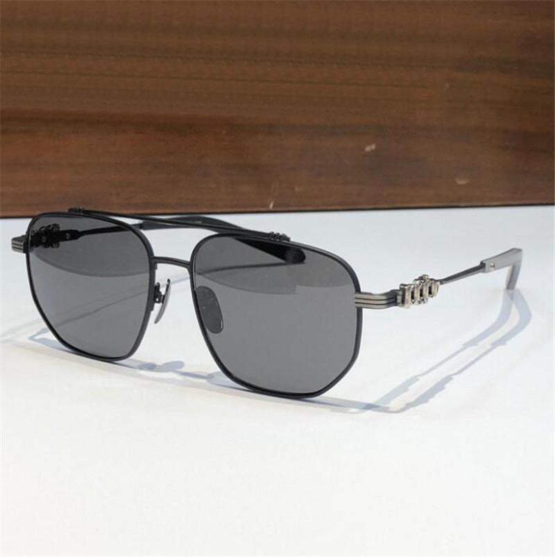 Novo design de moda homens óculos de sol 8005 piloto armação de metal estilo retro punk com caixa de couro revestimento reflexivo lente anti-UV qualidade superior