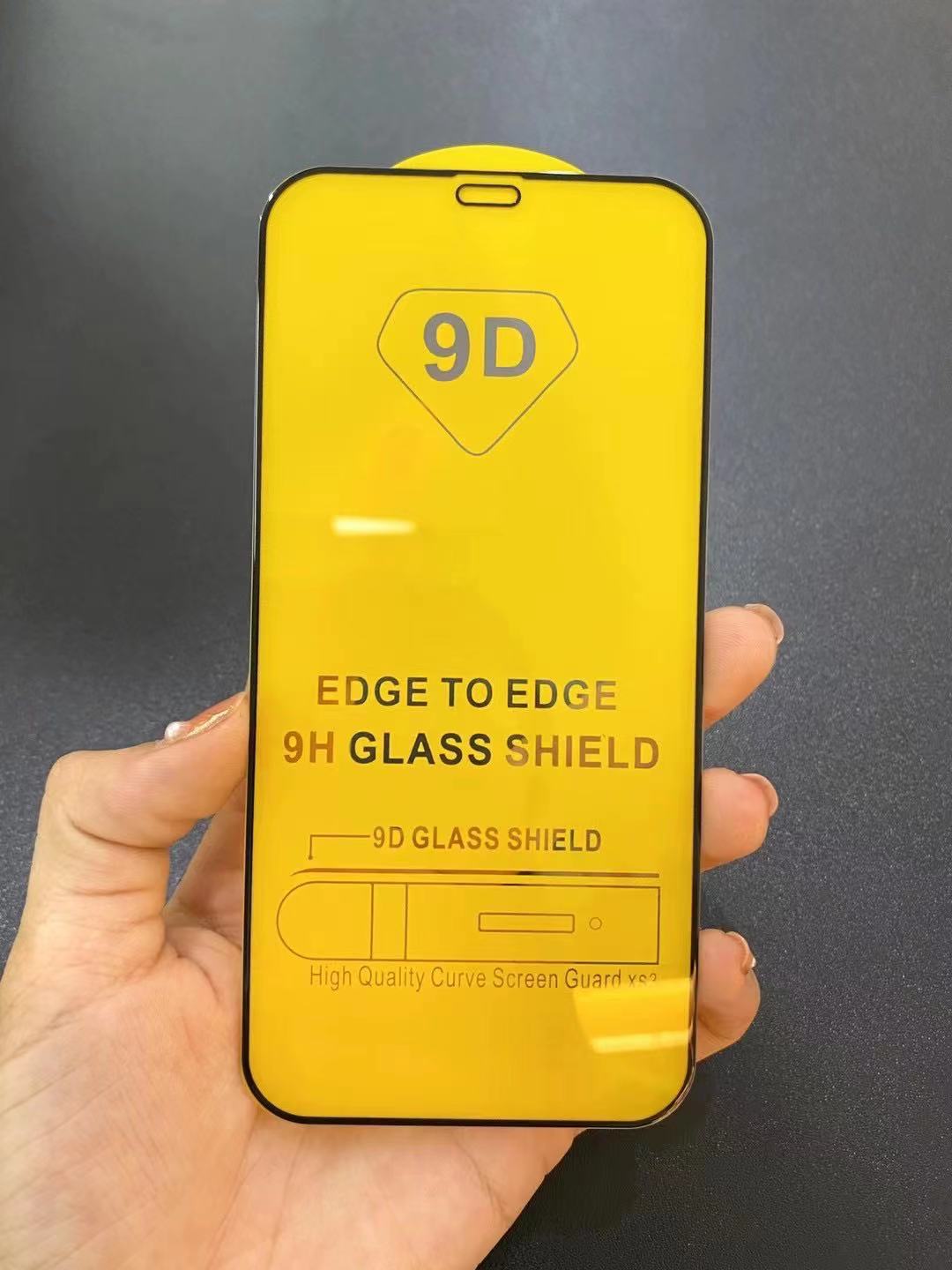 Yellow 9D full Cover Tempered Glass Screen Protector For iPhone SE2020 15 14 14max 15pro 15promax 14PROMAX 13 12 Mini 11 Pro Max XR XS Max Edge X 8 7 6 6S Plus