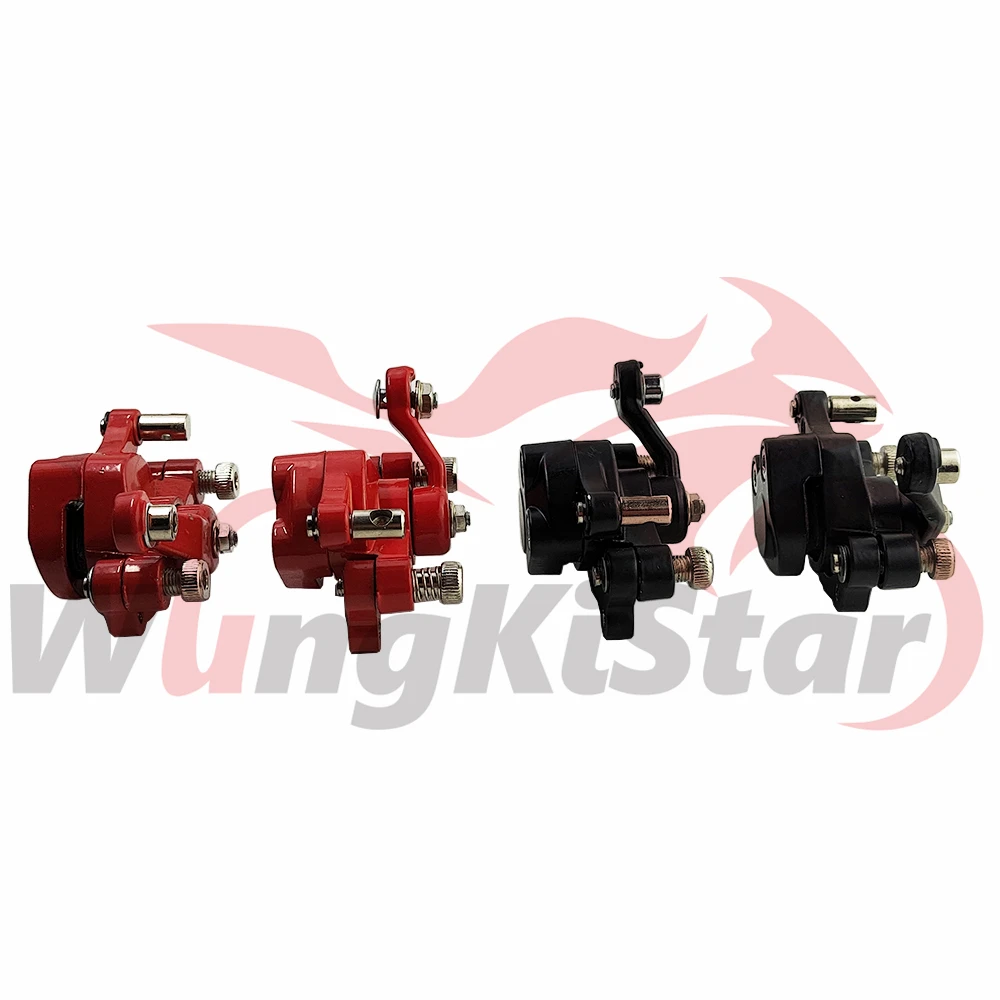 Motorcycle Front Pump Rear Pumps Disc Brake Caliper Pump Black Calipers Red For Motorcross 2 Stroke 33cc 43cc 49cc Moped Mini Moto Kid Dirt Pocket Bike ATV Quad Go Kart