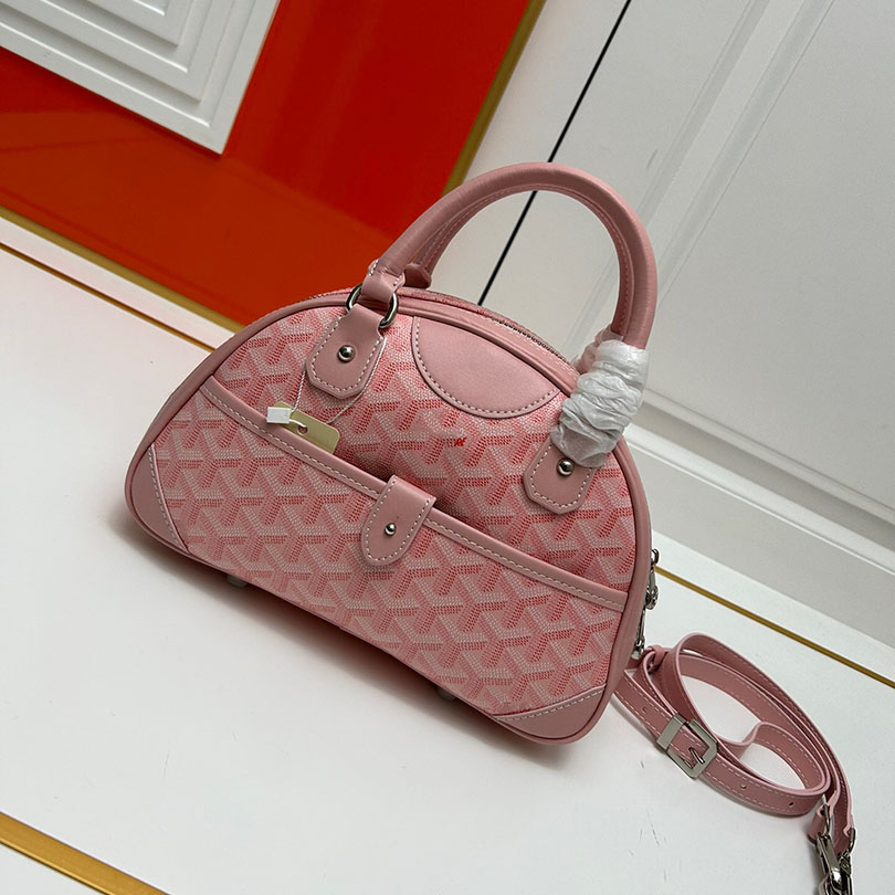 Högkvalitativ designare Bag Womens Luxurys handväska axel bowling liten väska handväska vintage crossbody läderväskor lady gåva totalt