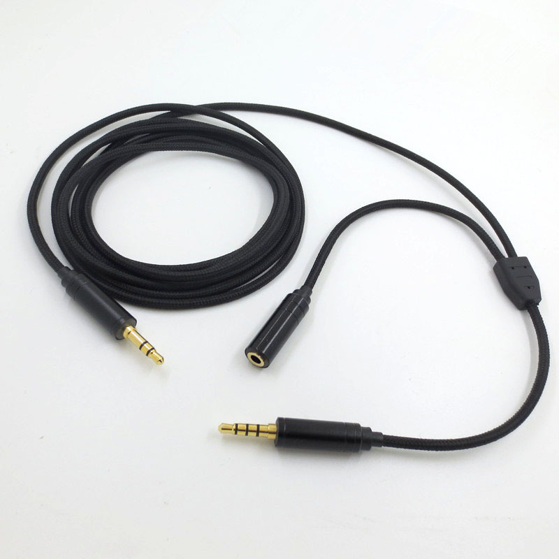 Zamiennik przedłużacza audio Mężczyzna na kobietę 3,5 mm strumieniowe przesyłanie Party CHAT LINK CORD AUDIO dla Xbox/PS4 dla Nin Tendo Switch