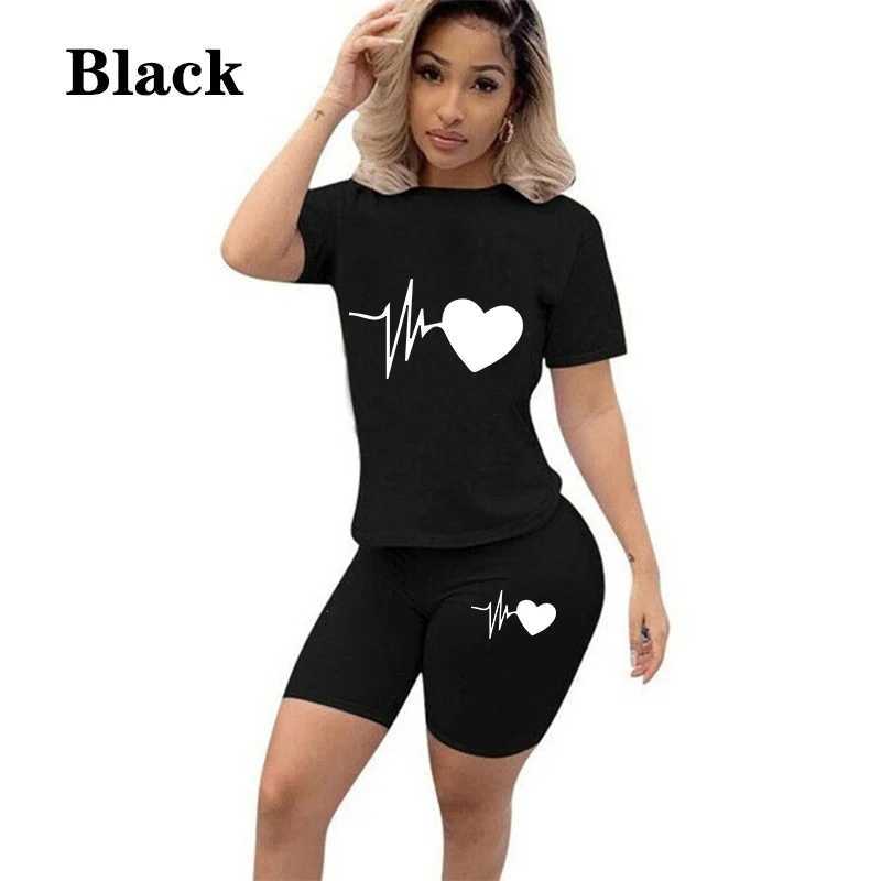 Traje de baño para mujer Nueva tendencia para mujer Conjunto de jogging de moda Ropa deportiva informal Camiseta y pantalones cortos de verano de alta calidad Conjunto de 2 piezas S-3XL 24326