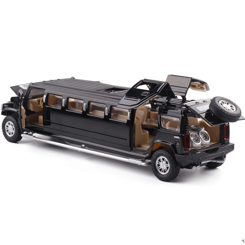 Hummer Extended Edition Alloy Car Model Sound Light and Echo Openable Children's Toy Birthday Present