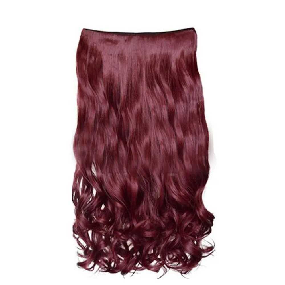 Synthetic Wigs 5 Clip Fashion In Hair Girl Curly Wig Hair 240329