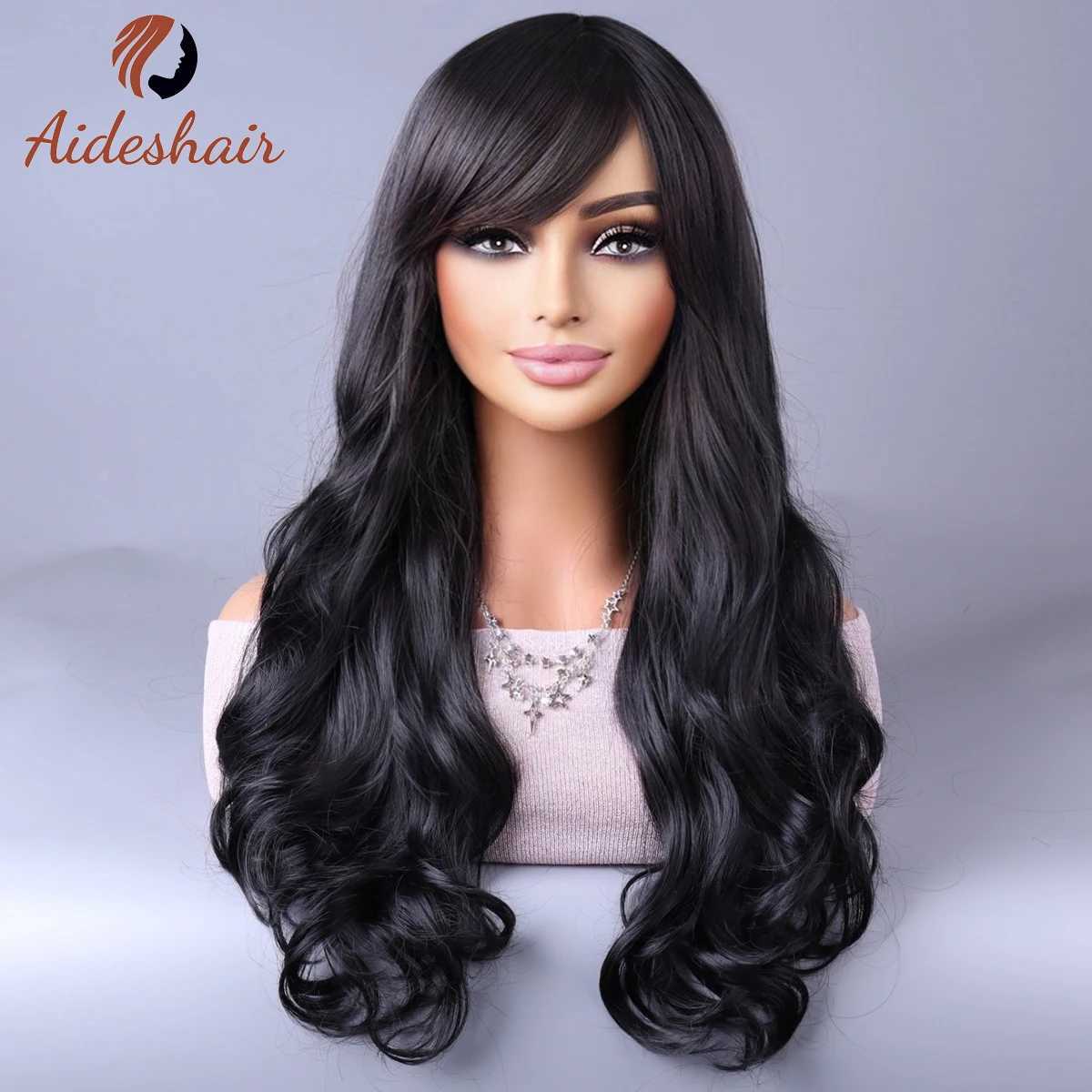 Synthetic Wigs Cosplay Wigs New European and American wig in the long curly hair full head set large wave high temperature silk 240328 240327