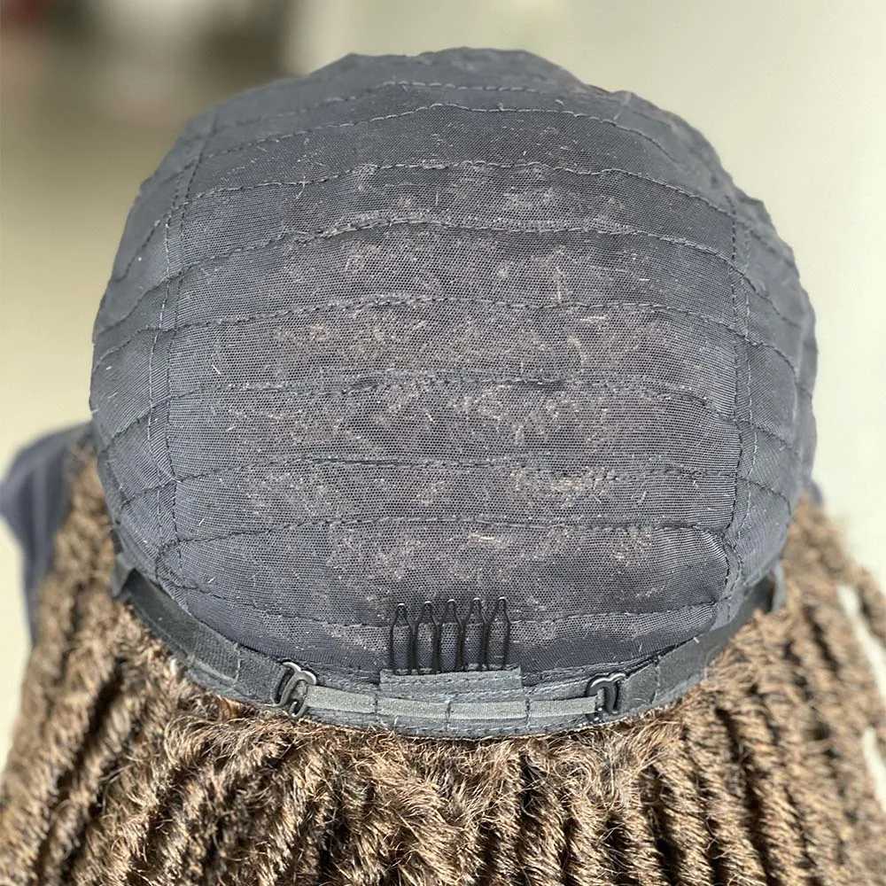 Perruques synthétiques 26 pouces de long Ombre bandeau Dreadlock perruque cheveux synthétiques Crochet tresse perruque résistant à la chaleur perruques pour femmes noires hommes au quotidien 240329