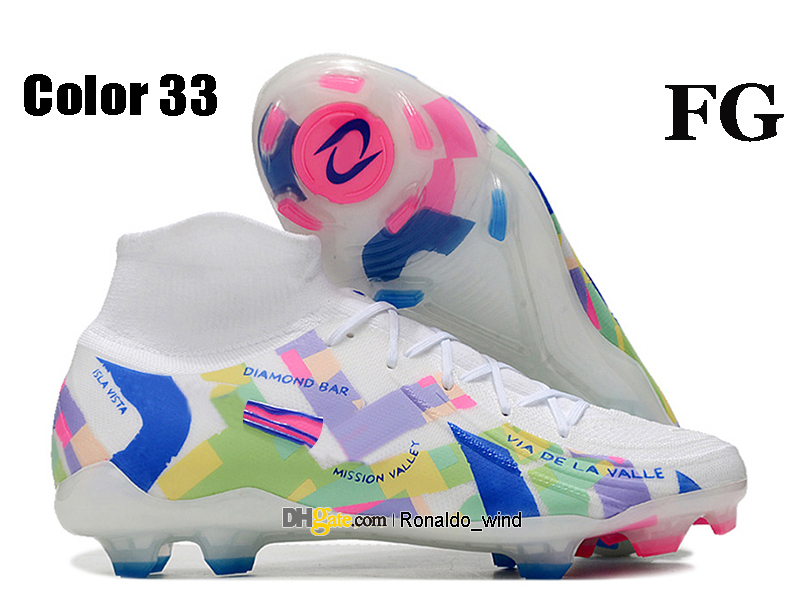Sac-cadeau Mentes Boots de football féminins Phantom Luna Elite FG Firm Ground Cleats Neymar ACC GX II Chaussures de foot
