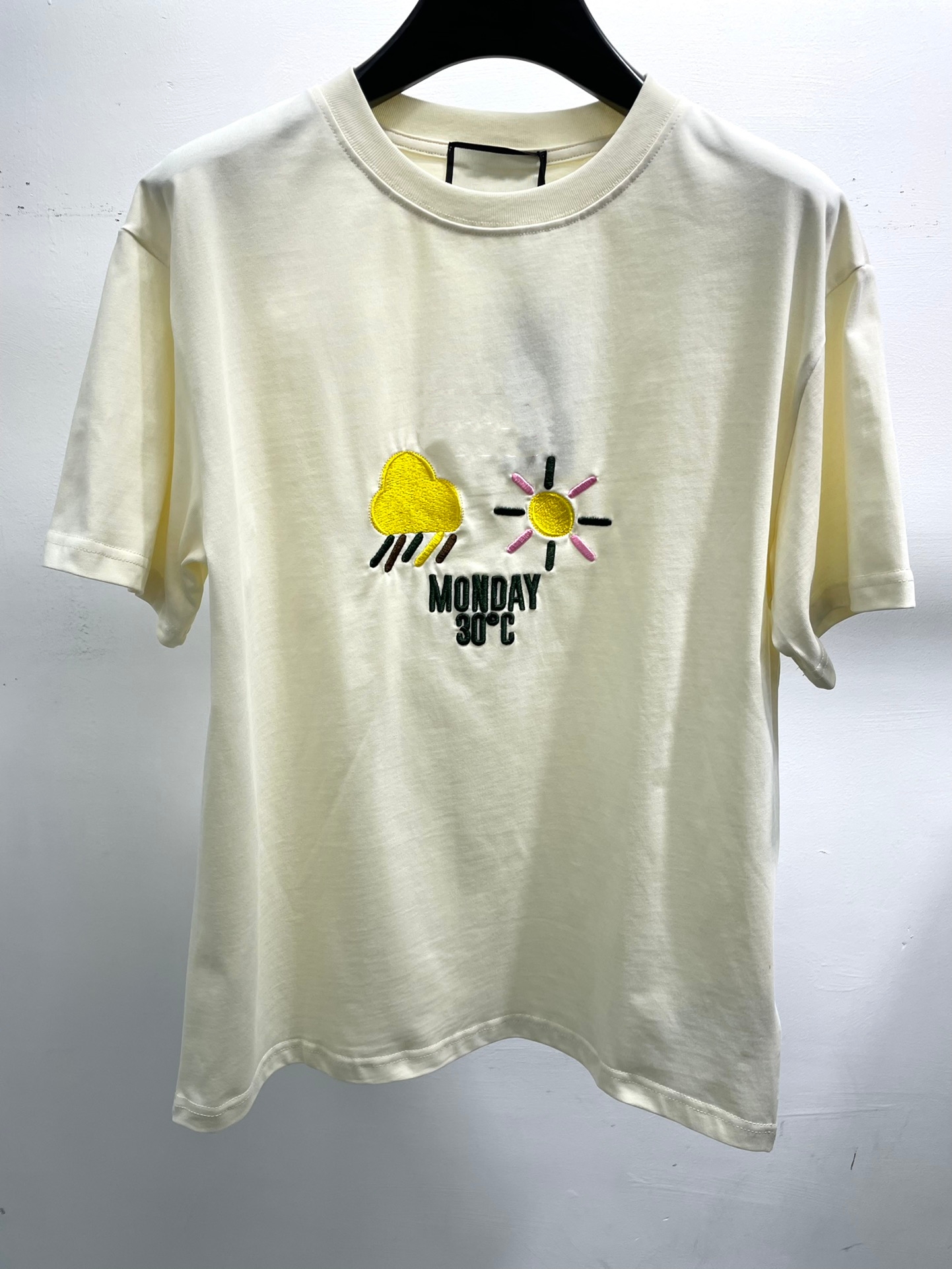 24SS早春のメンズデニムシャツショーツイタリアパリ男性女性ハイストリートファッション半袖OS Tシャツ夏の通気性ティーG0319