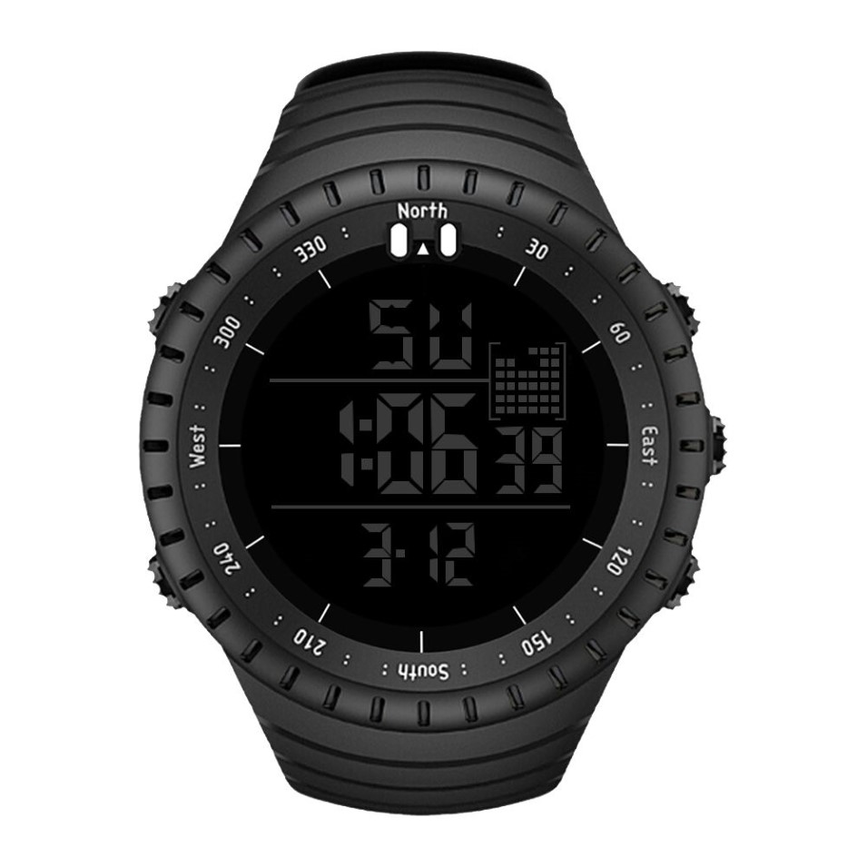 Męskie zegarki Wodoodporne wojskowe sportowe sportowe zegarek Mężczyzna Moda LED Digital Electronic Storwatch252e