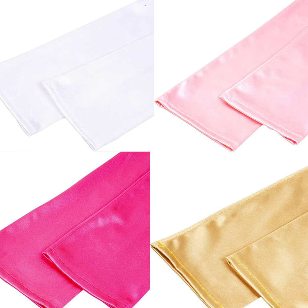 Gants multicolores en Satin pour femmes, longs de 55CM, accessoires de balle, Cosplay, doux, lisse, solide, très extensible