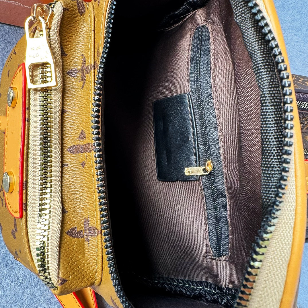 High-end-frauen Tasche Neue Einfache Mode Retro Multi-Schicht Zipper Schulter Messenger Tasche Band Brust Taschen frauen Mode