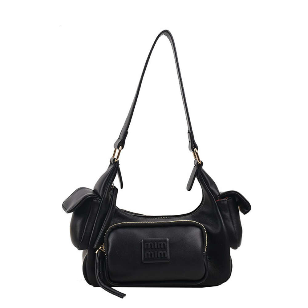 Cross-border Wholesale Fashion Brand Handbags Spicy Girl Style Motorcycle Bag Womens New Functional Shoulder Fashionable and Creative Multi Pocket Underarm