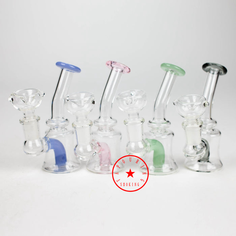 Renkli Cam Sigara Bong Boruları Kit Taşınabilir Seyahat Balonu Tütün Filtre Kaşık Yağı Talimler Silikon Kutu Depolama Kılıfı Waterpipe Dabber Hookah Tutucu