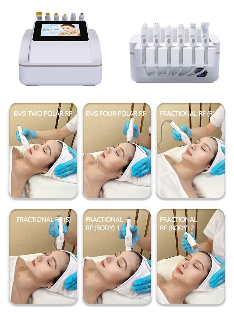 إزالة ندبة متعددة الأقطاب الوجه RF تشديد الكسور RF Bio Face Lifting Spa Machine