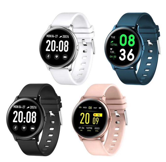 Смарт-часы для мужчин и женщин, монитор сердечного ритма, трекер сообщений, спортивные умные часы с напоминанием для фитнеса для IOS Android, IP67, водонепроницаемые