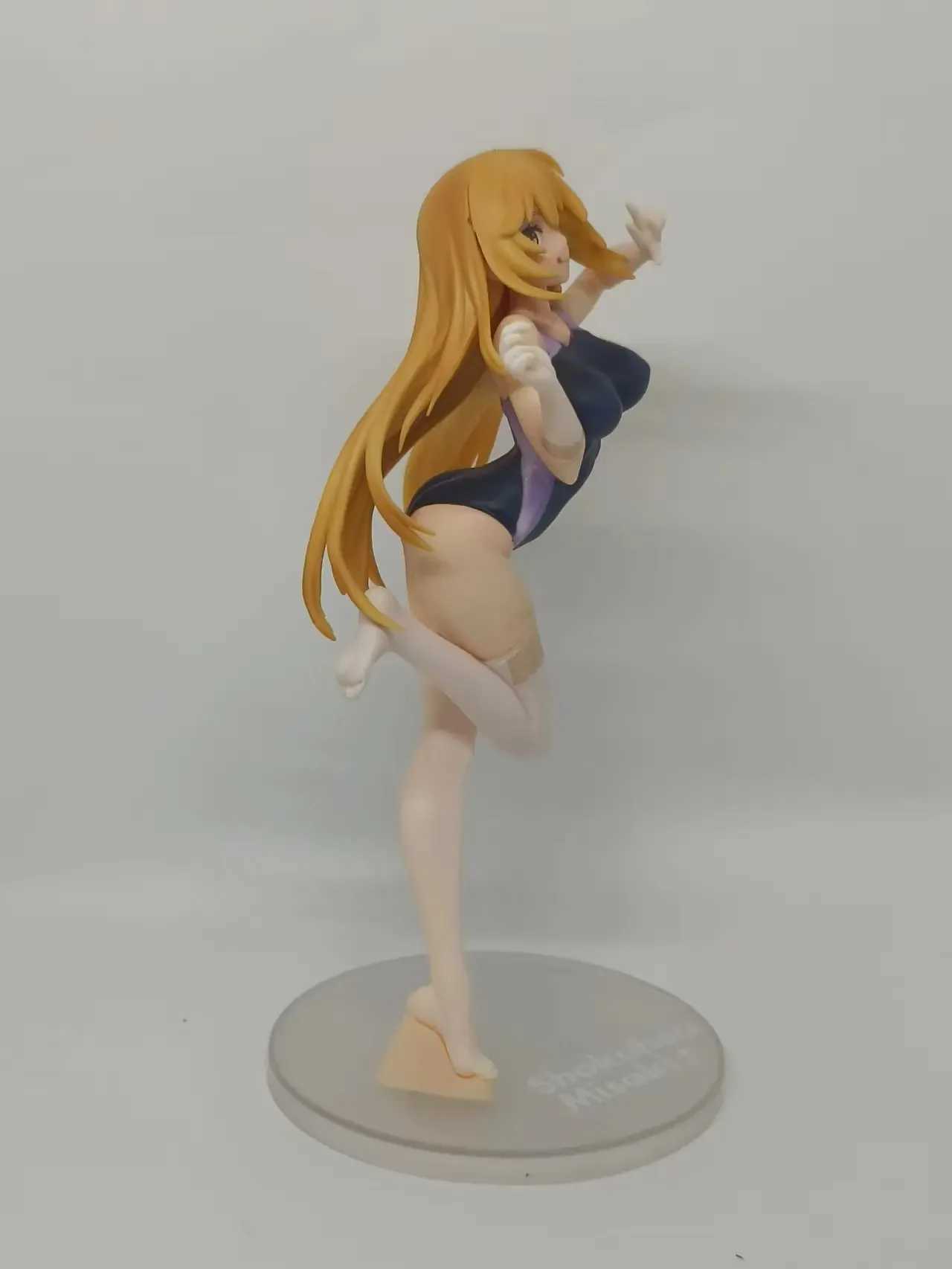 Manga anime Misaka Mikoto Shokuhou Misaki Girls Swimsuit Figure Figure di garage anime Set di giocattoli comici in PVC bambini Regali Decorazione della torta 240319