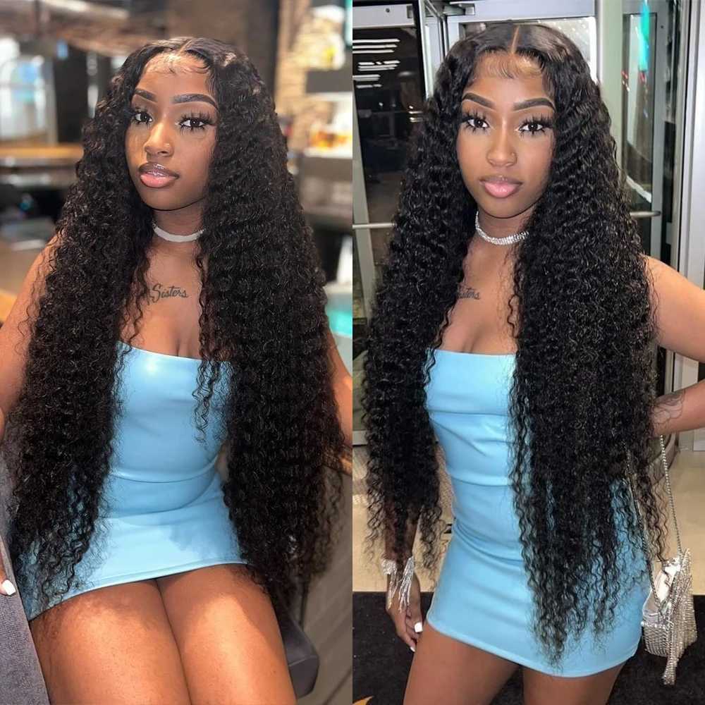 Synthetic Wigs Synthetic Wigs Loose Deep Wave 13x6 13x4 Hd Lace Frontal Wig 30 40 Inch 360 Full Water Wave Lace Front Wig 5x5 Hd Closure Curly Human Hair Wigs 240327