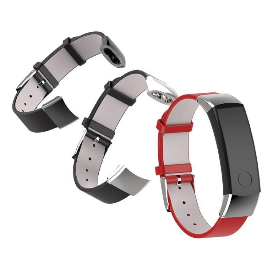 Bandas de reloj para Huawei Honor 3 Correa Pulsera de cuero Reemplazo deportivo Pulsera impermeable con herramienta Smart303O