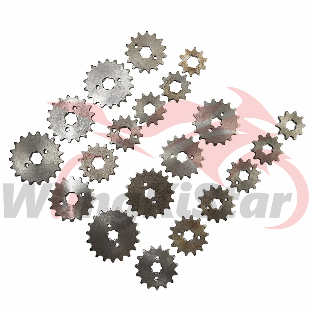 Motorcycle Chain Sprocket 14mm/17mm 17mm/20mm 420 10T 11T 12T 13T 14T 15T 16T 17T 18T 19T For Motorcross Scooter Buggy Quad Bike 50cc 70cc 90cc 110cc Front 420 Sprockets